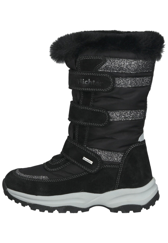 Richter Stiefel Textil Schwarz Warmfutter