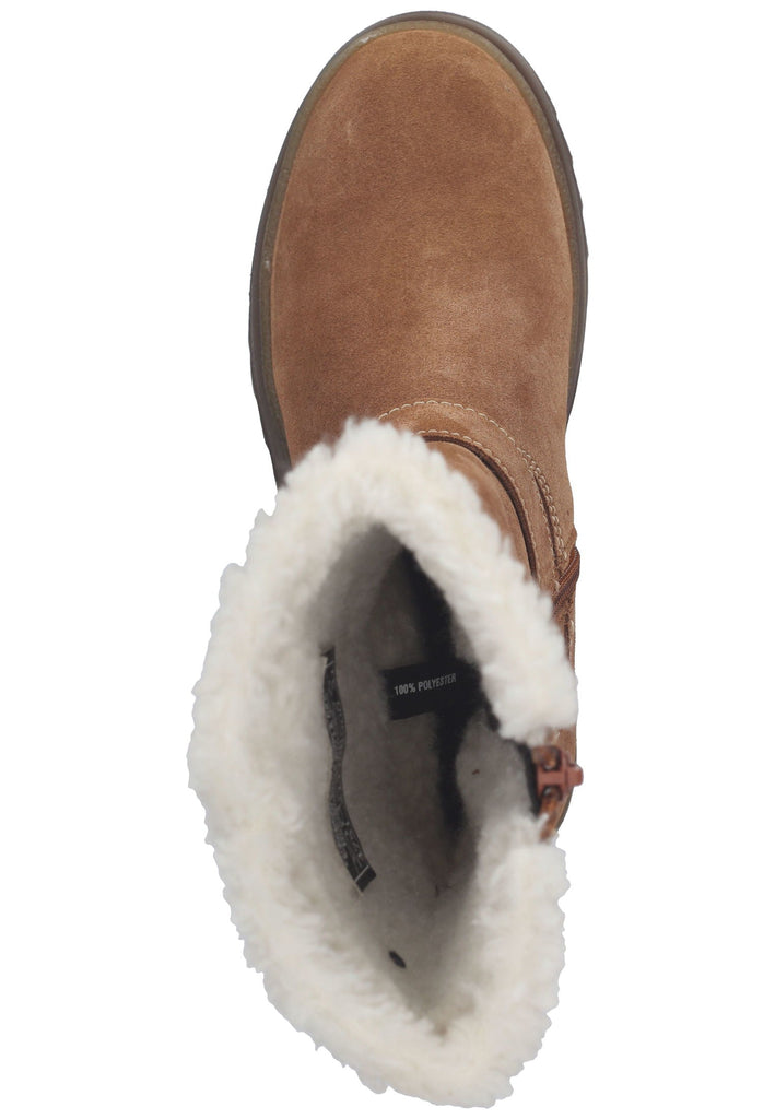Richter Stiefel Veloursleder Cognac Warmfutter
