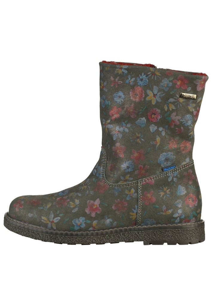 Richter Stiefel Veloursleder Grau