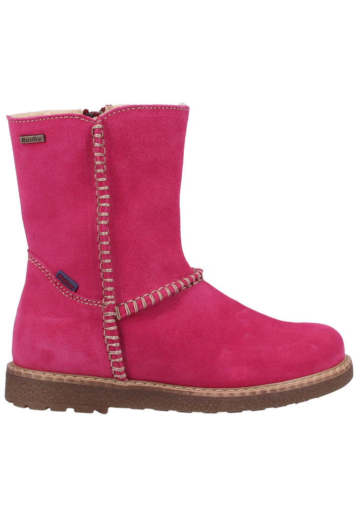 Richter Stiefel Veloursleder Pink Warmfutter