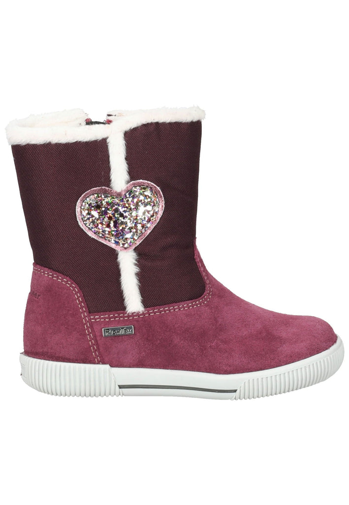 Richter Stiefel Veloursleder Rot Warmfutter