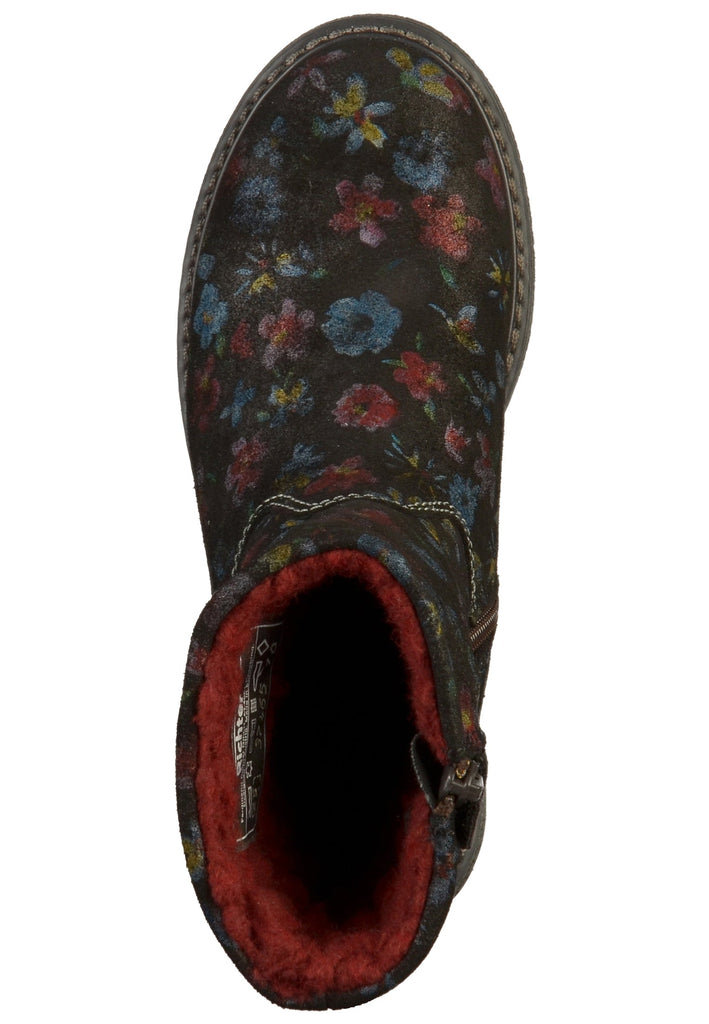 Richter Stiefel Veloursleder Schwarz