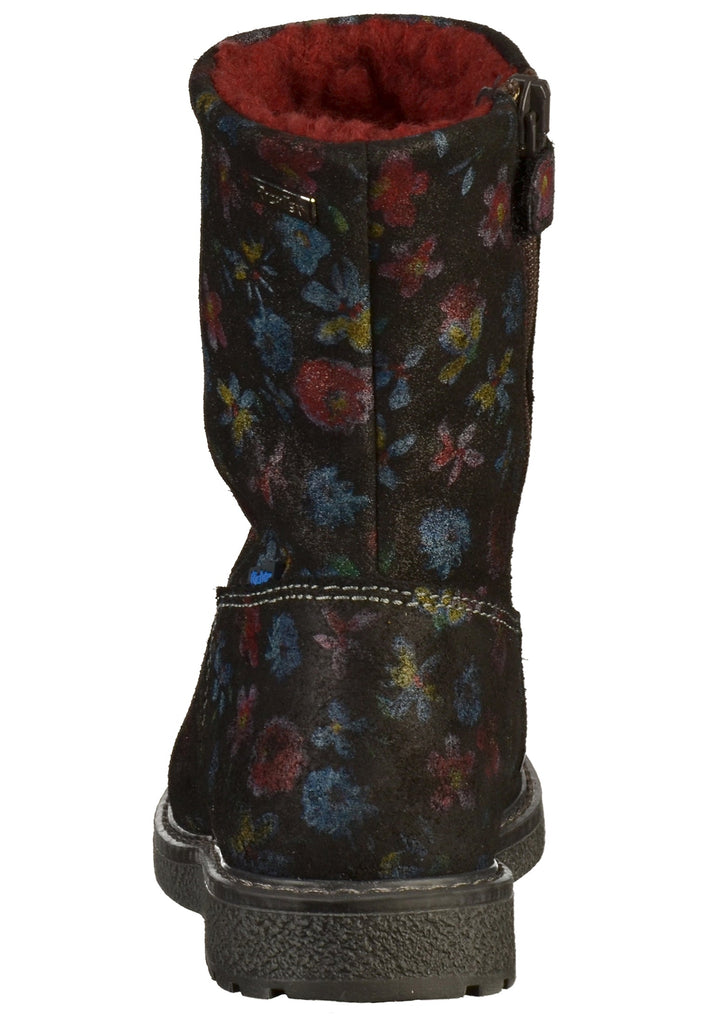 Richter Stiefel Veloursleder Schwarz