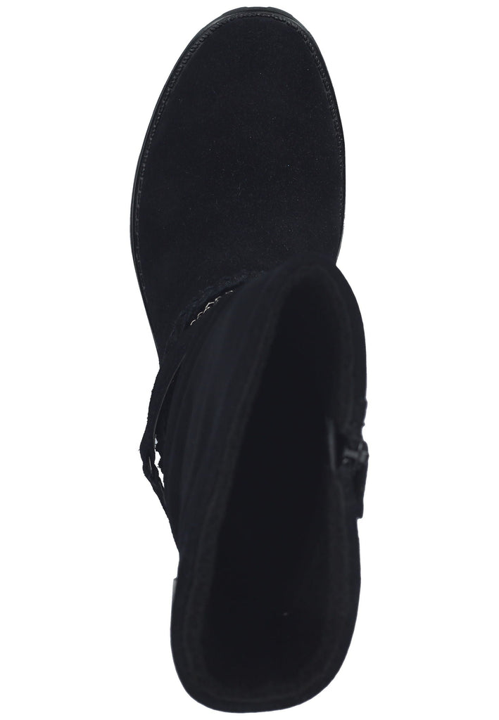 Richter Stiefel Veloursleder Schwarz Warmfutter