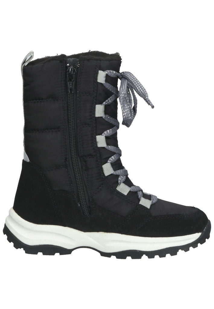 Richter Stiefel Veloursleder/Textil Schwarz Warmfutter