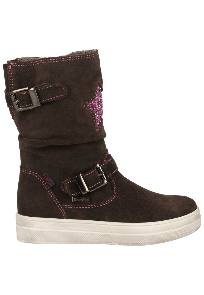 Richter Stiefel Veloursleder/Textil Steel Warmfutter