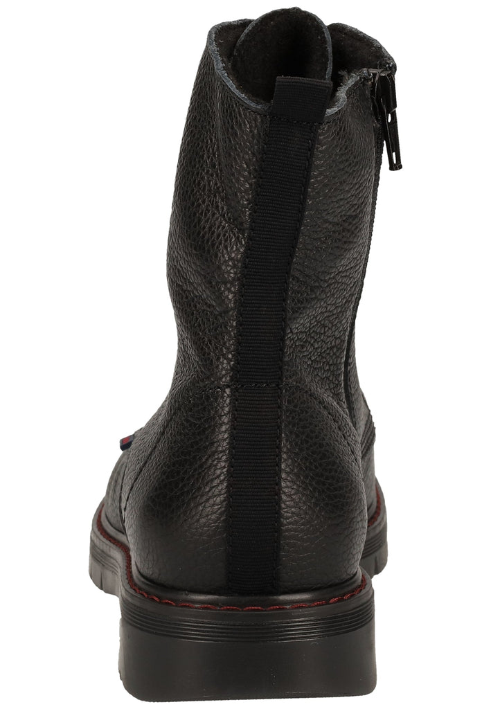 Richter Stiefelette Glattleder Schwarz Warmfutter