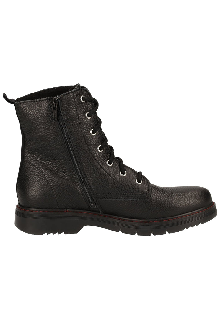 Richter Stiefelette Glattleder Schwarz Warmfutter