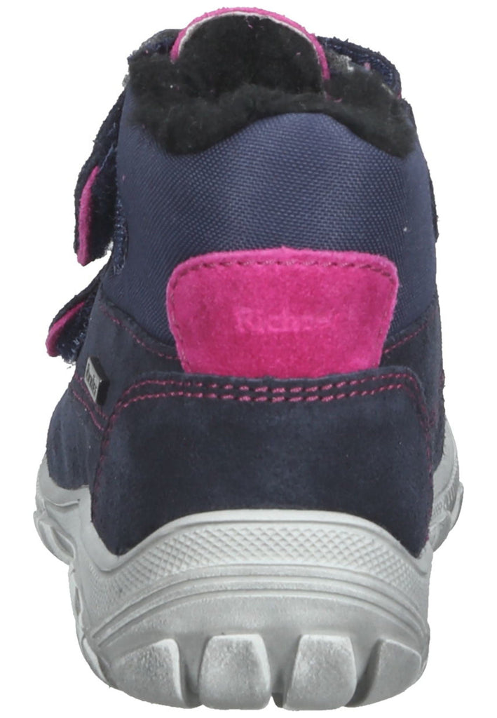 Richter Stiefelette Leder Blau/Pink Warmfutter