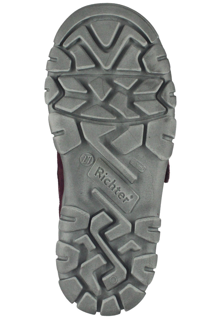 Richter Stiefelette Leder pflaume Warmfutter