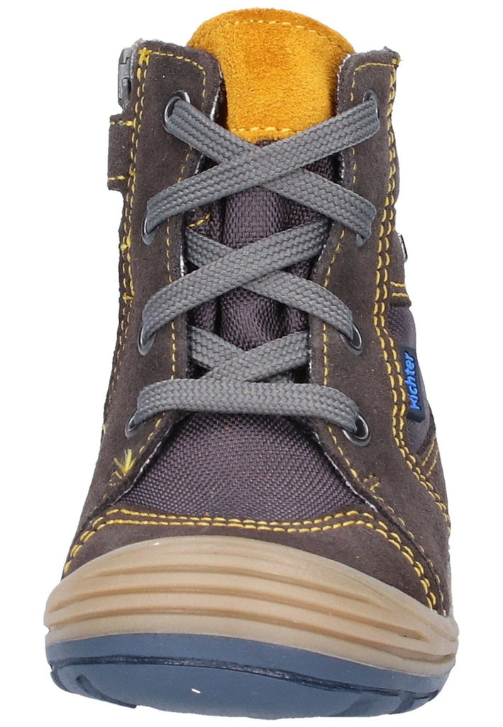 Richter Stiefelette Leder/Synthetik Dunkelgrau Warmfutter