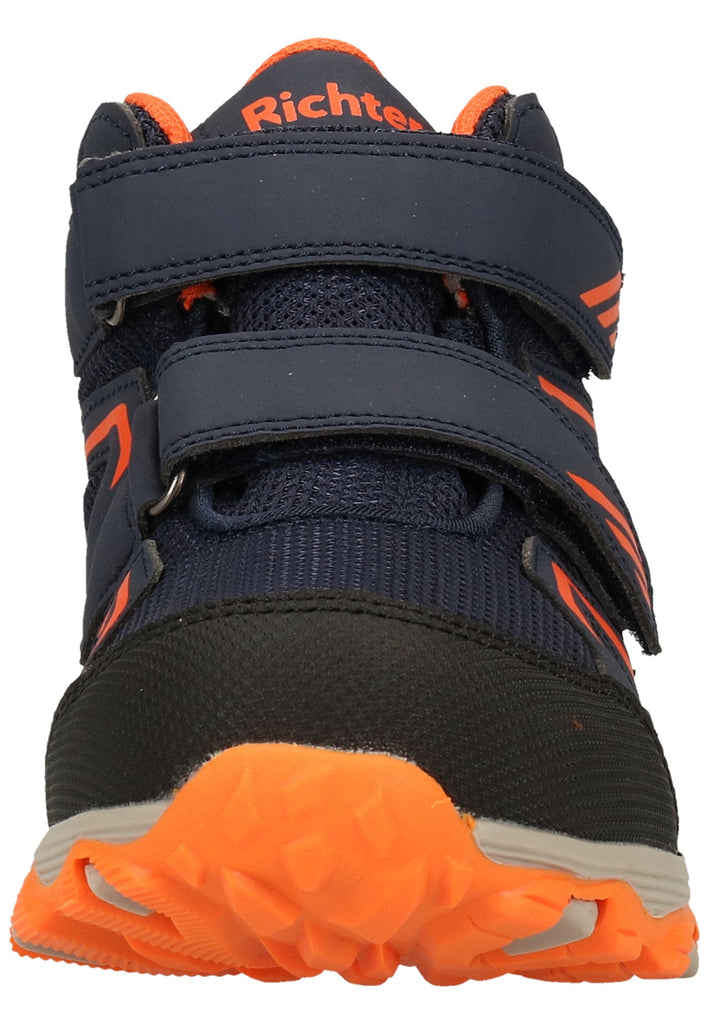 Richter Stiefelette Lederimitat/Textil Blau/Orange