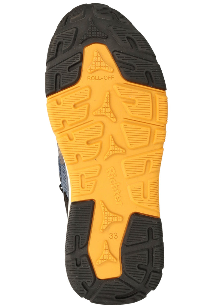 Richter Stiefelette Lederimitat/Textil Blau/Schwarz