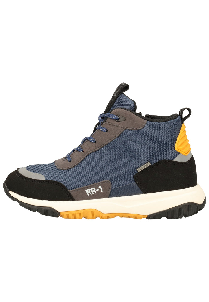 Richter Stiefelette Lederimitat/Textil Blau/Schwarz