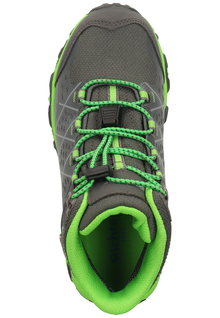 Richter Stiefelette Lederimitat/Textil Grau/Grün