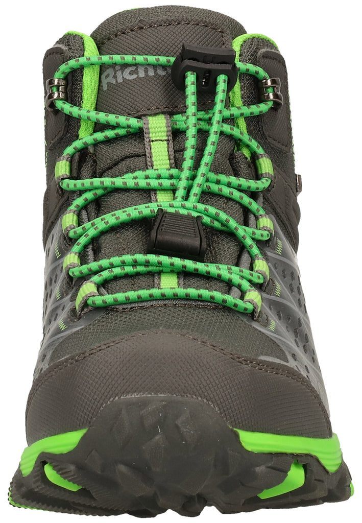 Richter Stiefelette Lederimitat/Textil Grau/Grün