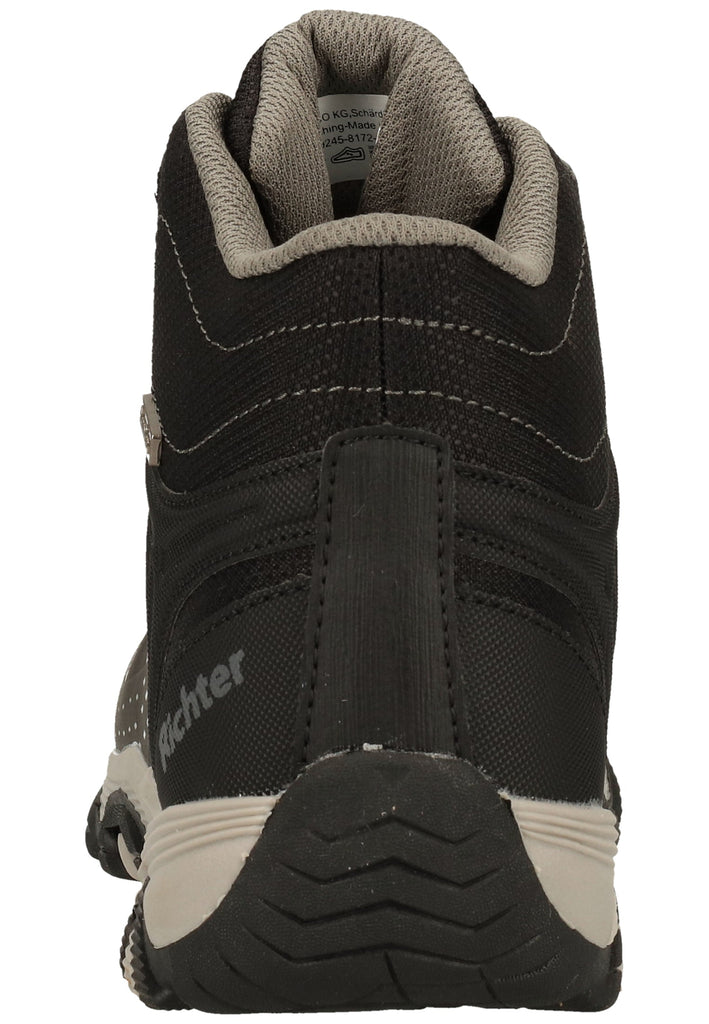 Richter Stiefelette Lederimitat/Textil Schwarz/Grau