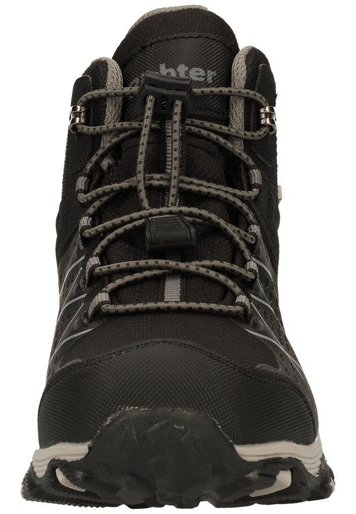 Richter Stiefelette Lederimitat/Textil Schwarz/Grau