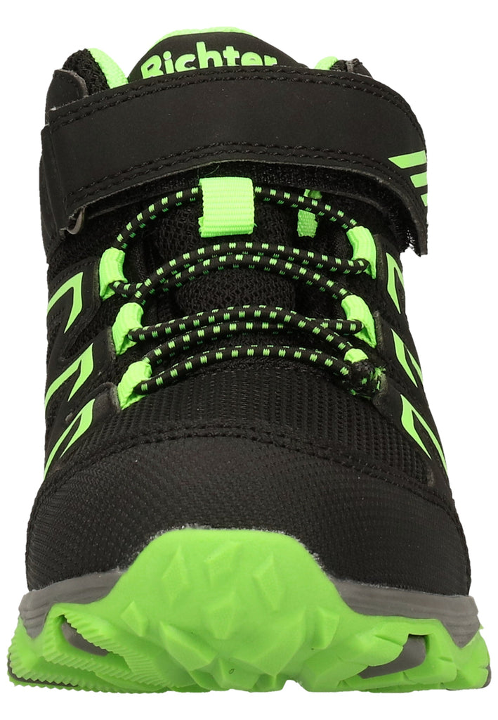 Richter Stiefelette Lederimitat/Textil Schwarz/Grün