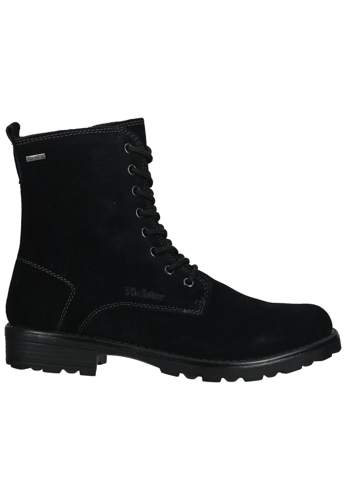 Richter Stiefelette Veloursleder Schwarz