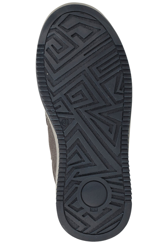 Richter Stiefelette Veloursleder/Textil Grau/Grün Warmfutter