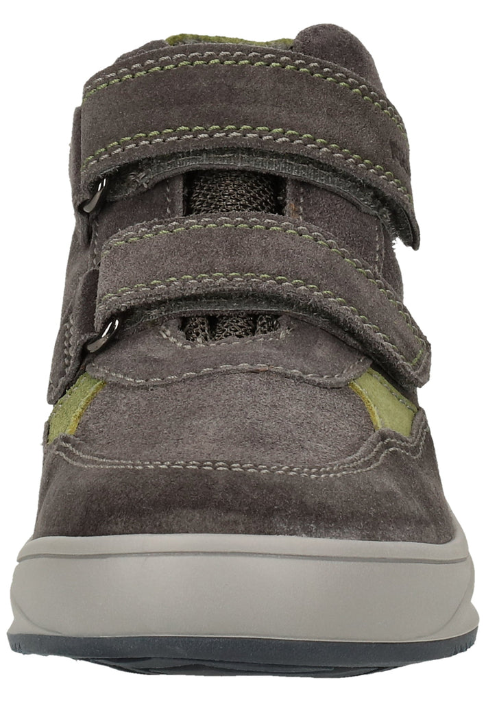 Richter Stiefelette Veloursleder/Textil Grau/Grün Warmfutter