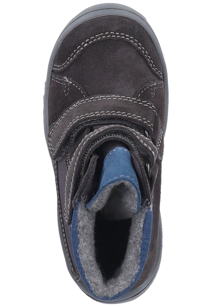 Richter Stiefelette Veloursleder/Textil Grau Warmfutter