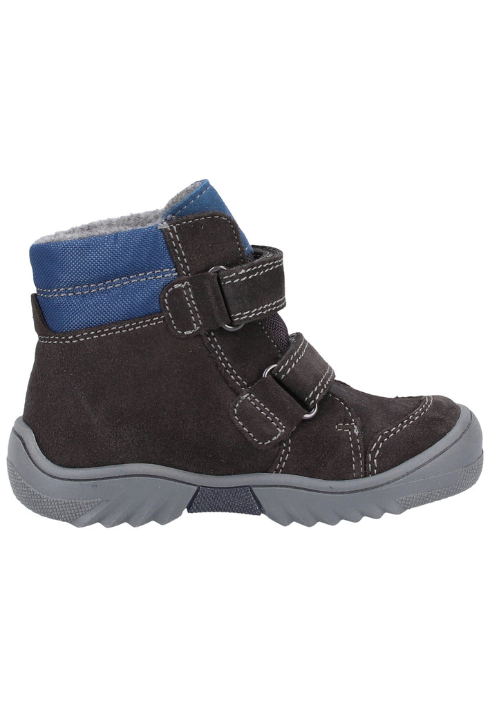 Richter Stiefelette Veloursleder/Textil Grau Warmfutter