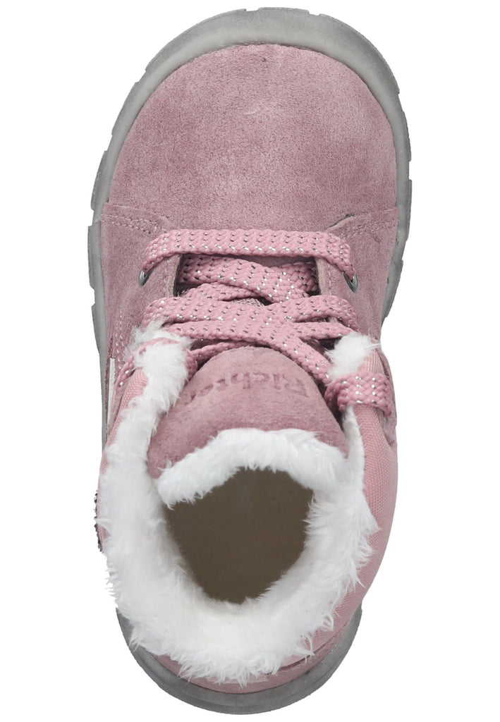 Richter Stiefelette Veloursleder/Textil Rosa Warmfutter