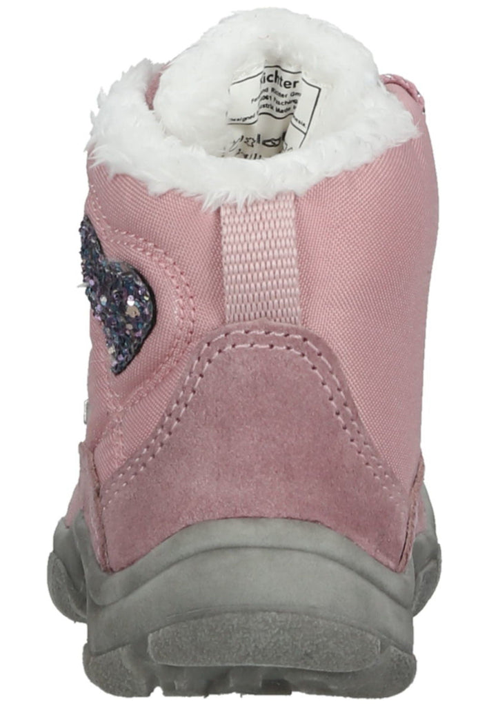 Richter Stiefelette Veloursleder/Textil Rosa Warmfutter
