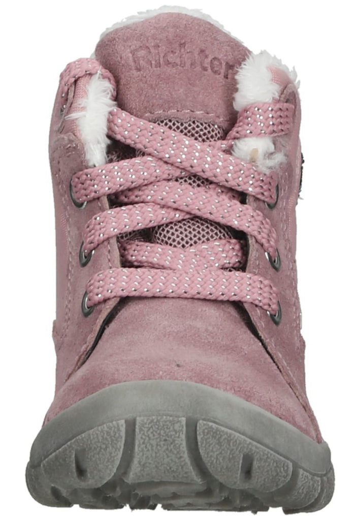 Richter Stiefelette Veloursleder/Textil Rosa Warmfutter