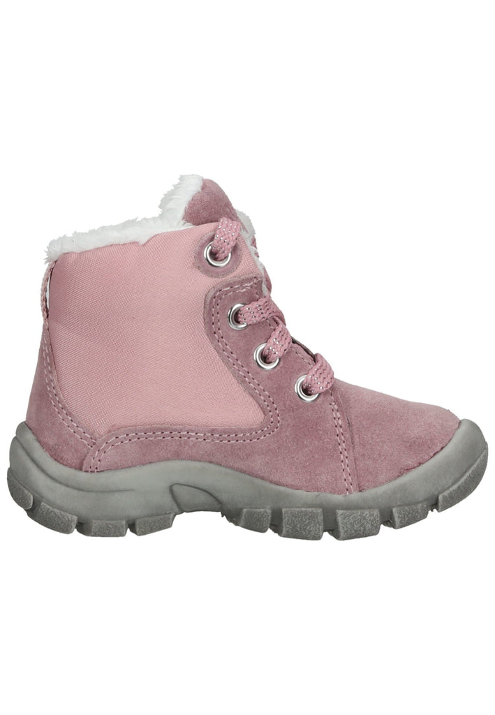 Richter Stiefelette Veloursleder/Textil Rosa Warmfutter