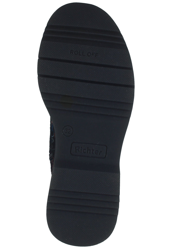 Richter Stiefelette Veloursleder/Textil Schwarz