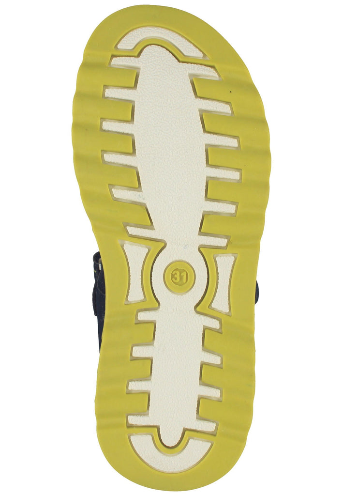 Richter Wanderschuhe Lederimitat/Textil Blau/Gelb