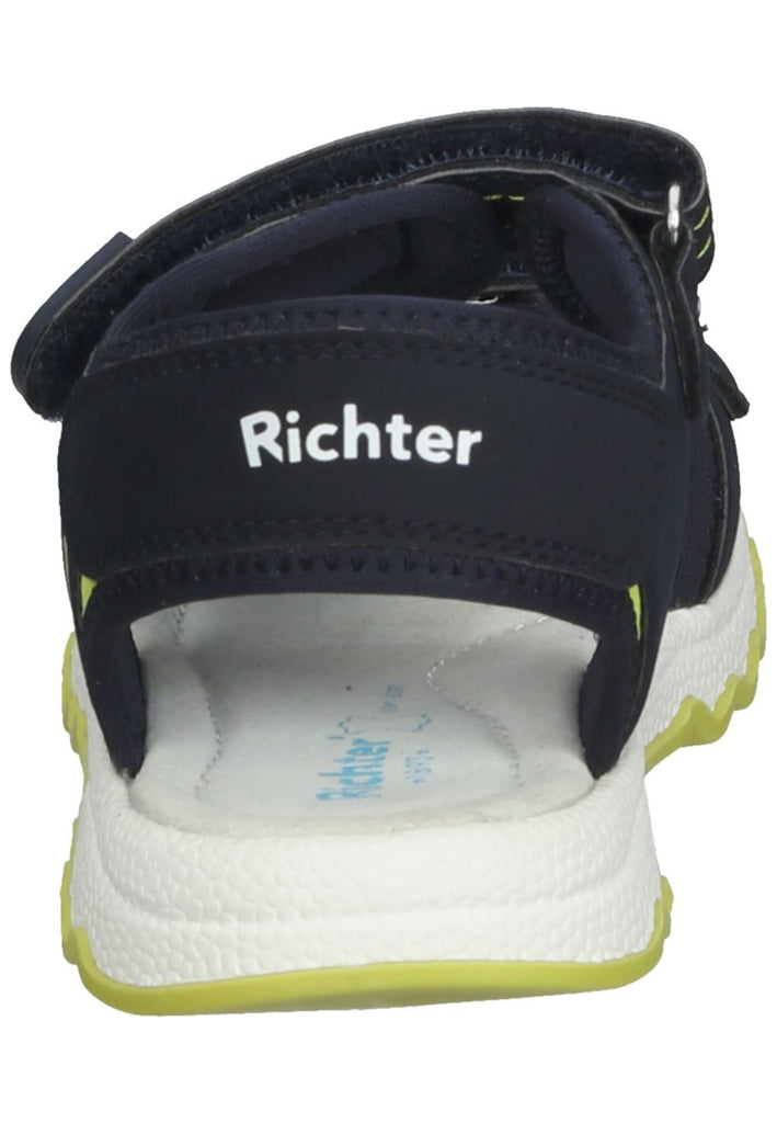 Richter Wanderschuhe Lederimitat/Textil Blau/Gelb