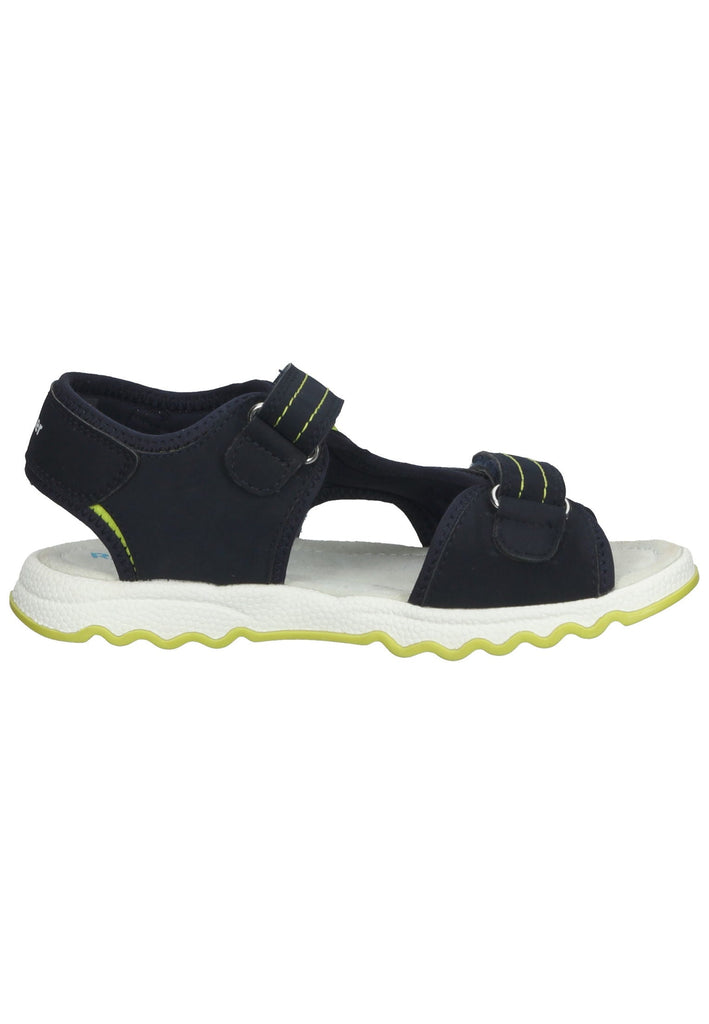 Richter Wanderschuhe Lederimitat/Textil Blau/Gelb