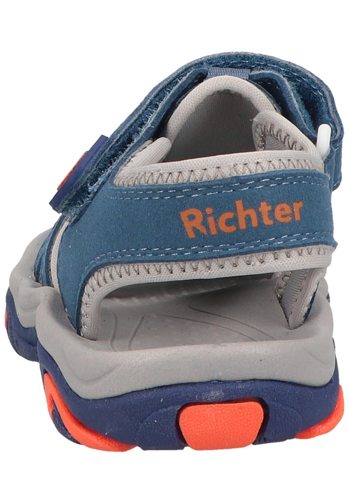 Richter Wanderschuhe Lederimitat/Textil Blau/Grau