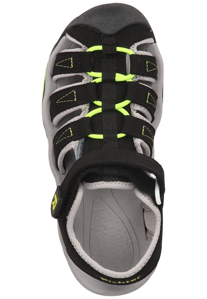 Richter Wanderschuhe Lederimitat/Textil Schwarz/Hellgrau