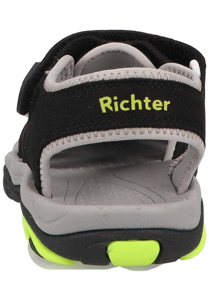 Richter Wanderschuhe Lederimitat/Textil Schwarz/Hellgrau