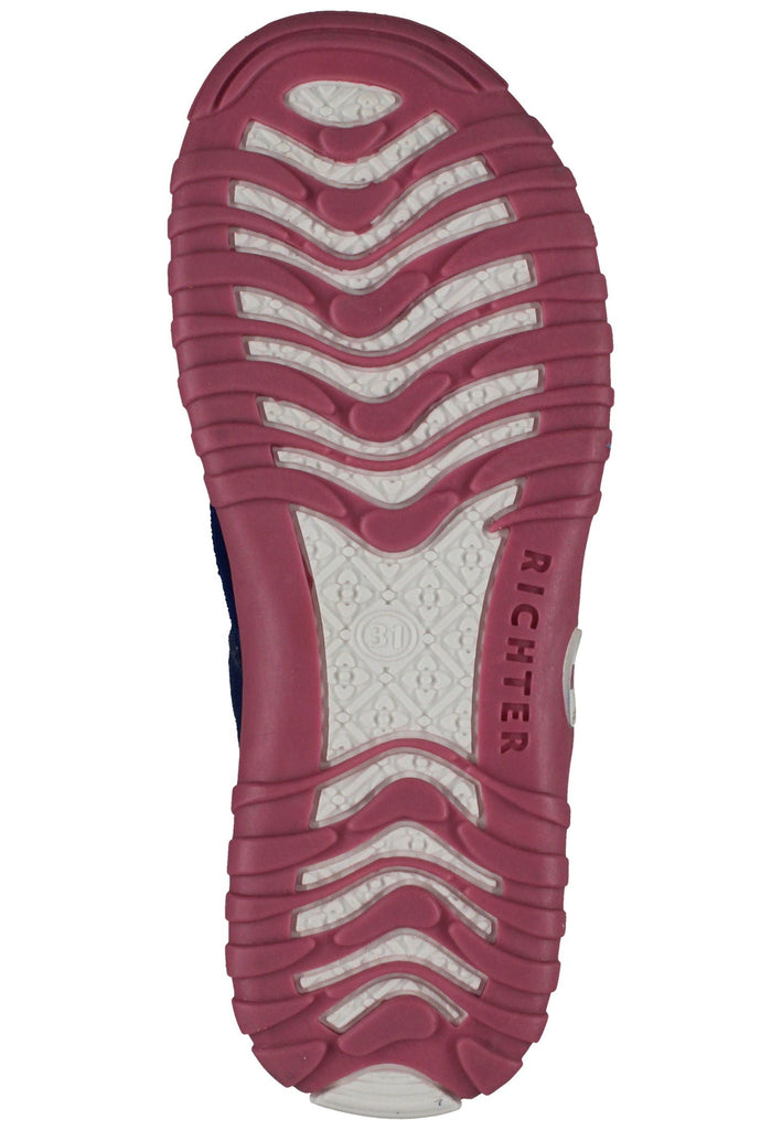 Richter Wanderschuhe Veloursleder/Textil Blau/Pink