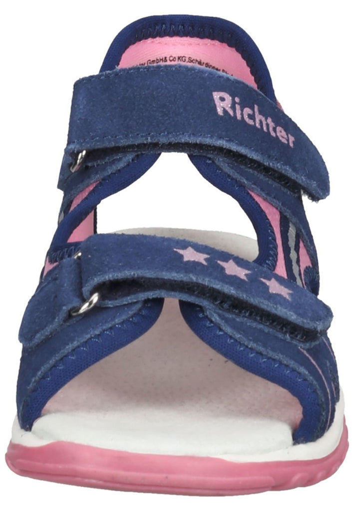 Richter Wanderschuhe Veloursleder/Textil Blau/Pink