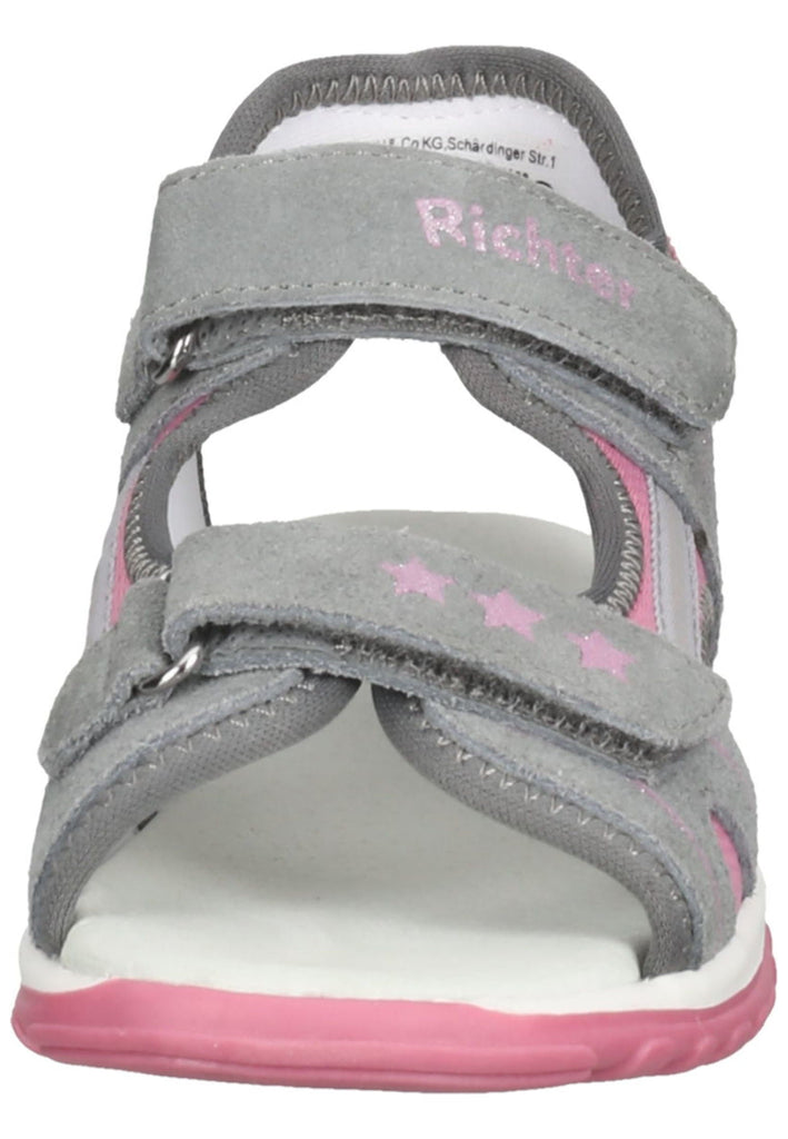 Richter Wanderschuhe Veloursleder/Textil Grau/Rosa