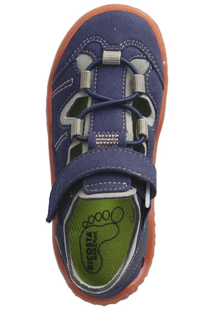 Ricosta Halbschuhe Lederimitat/Textil Blau/Grün