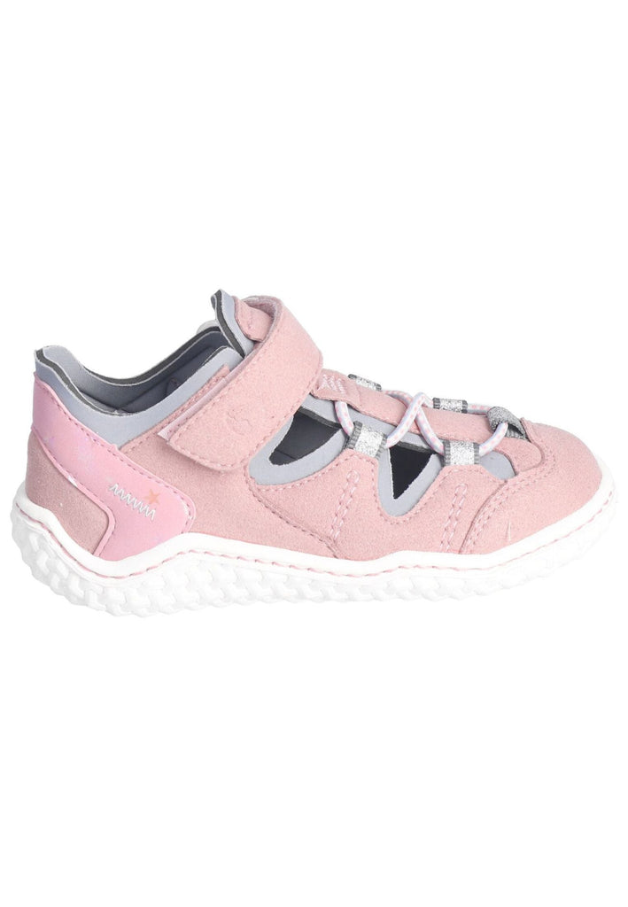 Ricosta Halbschuhe Lederimitat/Textil Rosa/Grau