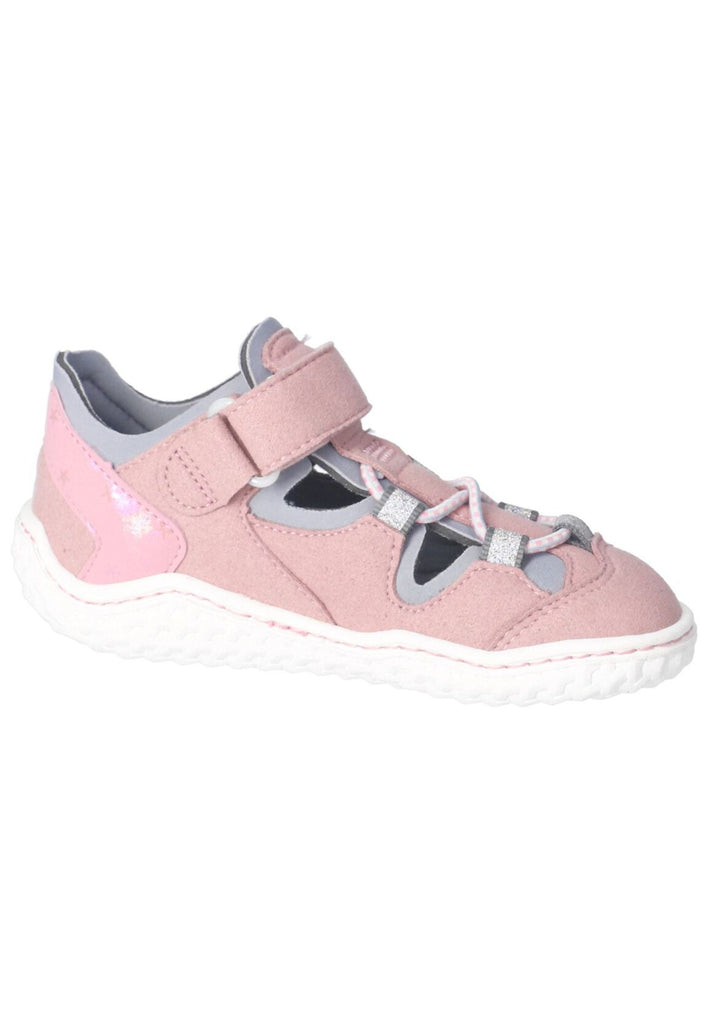 Ricosta Halbschuhe Lederimitat/Textil Rosa/Grau