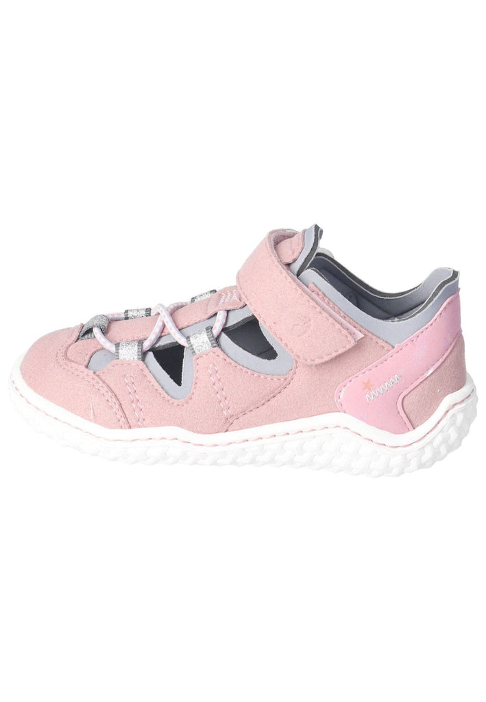 Ricosta Halbschuhe Lederimitat/Textil Rosa/Grau
