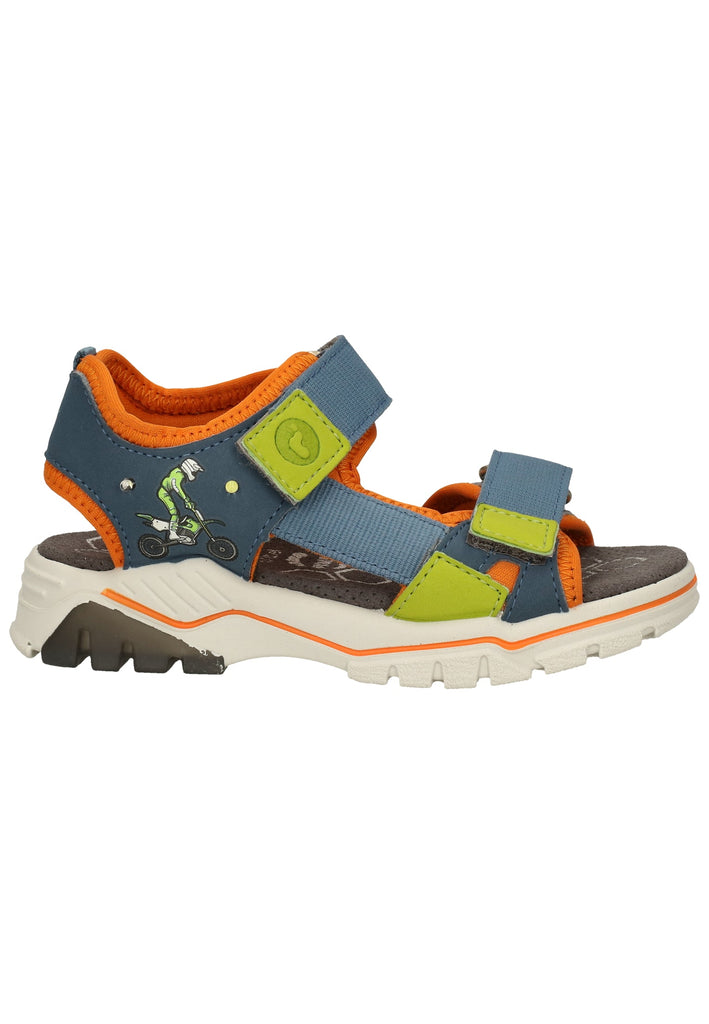 Ricosta Sandalen Leder Blau/Grün