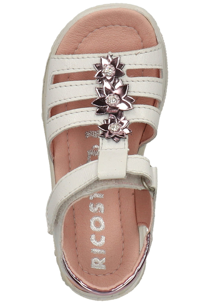 Ricosta Sandalen Leder/Textil Weiß