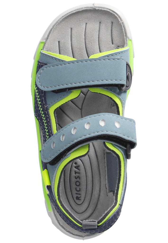 Ricosta Sandalen Lederimitat Blau/Gelb