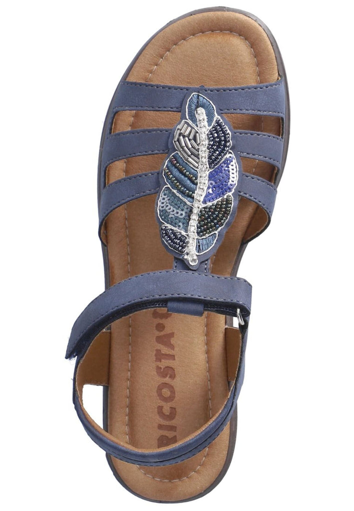 Ricosta Sandalen Lederimitat Dunkelblau